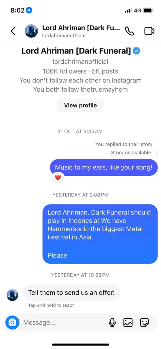 sofyanlich's tweet image. Selamat pagi Min @hammersonicfest, ada yang minta offer nih. Kali aja bisa dateng tahun depan 😝