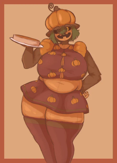 Jackietober 2024 day 24If Jackie were in Strawberry Shortcake, she would be Pumpkin Pie! 
