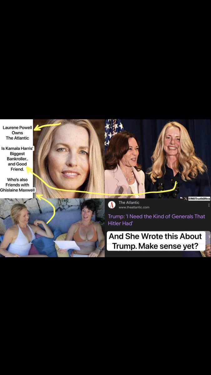 Phillymomma3's tweet photo. @PhillyInquirer A vote for Kamala is a vote for trafficking and Pedophiles .. pretty much why most are trying to help her win? Friend of Kamala & owner of @TheAtlantic 👀 they all in the same circle Epstein/Maxwell ⭕️ & Diddy friends ..
#WheresTheChildren
#FriendsOfAFeather https://t.co/45wrPIZltZ