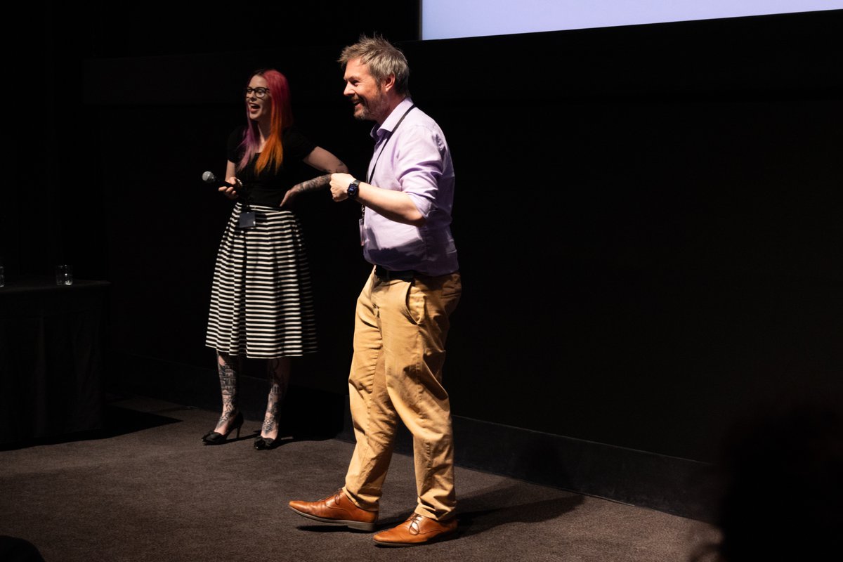 Matthew Harrison 🔬+🕹+🧠(@hattdesigns) on Twitter photo A late share, but @Jessrowlings and myself were honoured to be asked to deliver the keynote address for the Australian Teachers of Media (Victoria) conference hosted in partnership with <a href="/ACMI/">ACMI</a> last Friday. It's always so nice to hear from teachers doing amazing things! <a href="/EduMelb/">Faculty of Education</a> A late share, but @Jessrowlings and myself were honoured to be asked to deliver the keynote address for the Australian Teachers of Media (Victoria) conference hosted in partnership with <a href="/ACMI/">ACMI</a> last Friday. It's always so nice to hear from teachers doing amazing things! <a href="/EduMelb/">Faculty of Education</a>
