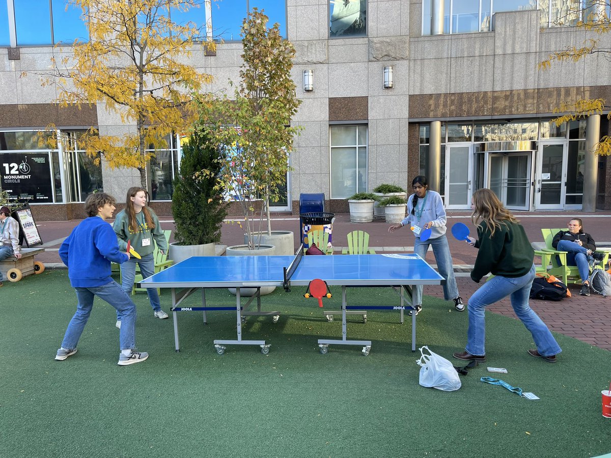 Day 3 of convention! Today we helped around the community and helped clean up the state park. Then Ss went to workshops to help with their future. We traveled around Indy and found games in the park. Lots of work and laughs today! <a href="/OWNovacekOWLS/">Jay Novacek</a> <a href="/OlatheGreenTech/">Green Tech Academy</a> <a href="/AnnaLynnMorris/">AnnaLynn Morris</a>