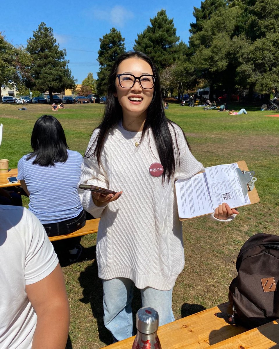 adenaishii's tweet photo. Weβre in that #FinalPush! There are only 2 weekends left to join us for canvassing. π Sign up to get out the vote with us at https://t.co/2sSqUx92It #AdenaForBerkeleyMayor https://t.co/yRItHihyvU