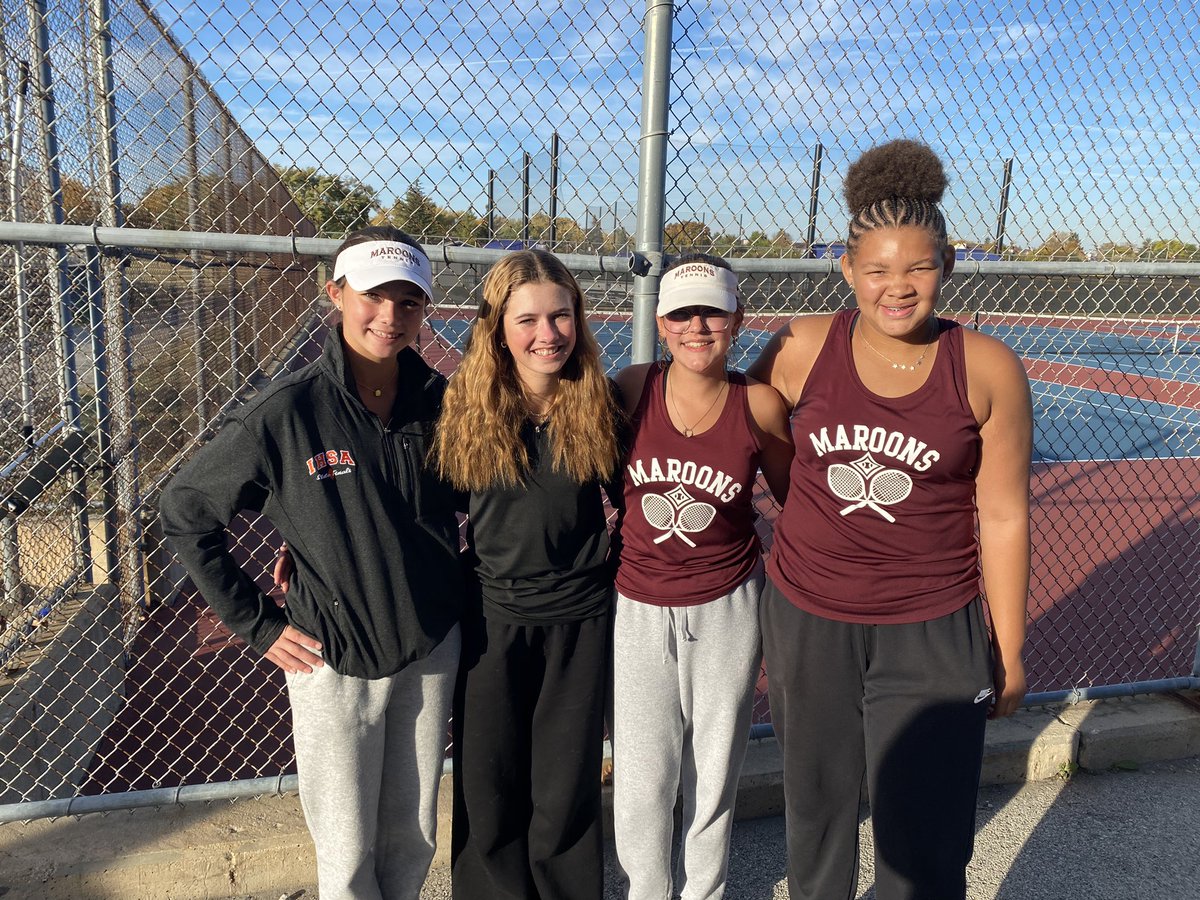 Our season came to an end today. The girls fought hard and won a few matches today. Anna/Abby went 1-2 and Morgan/Gabby 2-2. Looking forward to the future! 🎾 #bwathletics