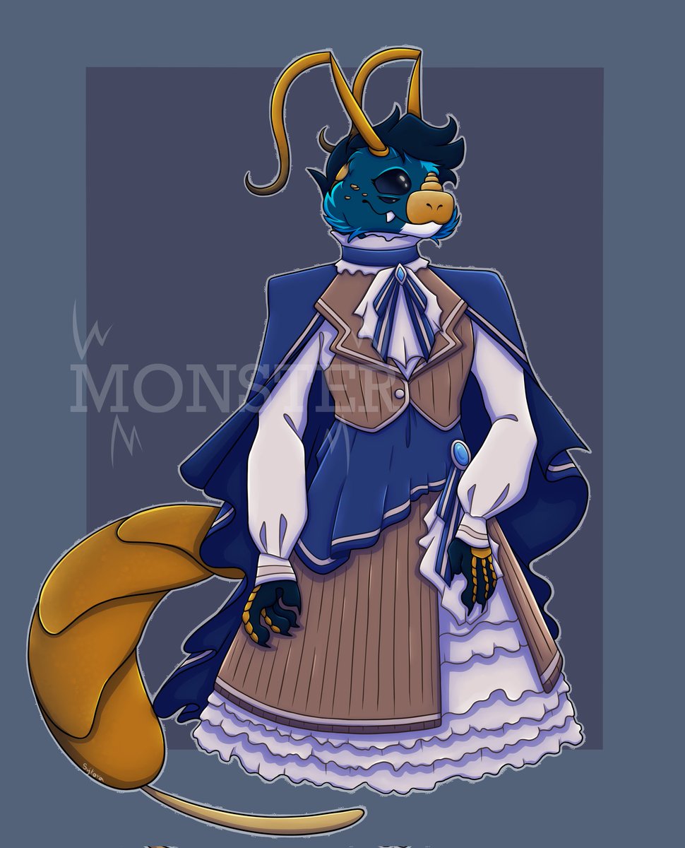 _Bloody_Monster's tweet photo. Dressuptober Day - 26
•
I really like the idea of a fierce warrior like Edyta wearing a fancy dress. X3
I also think this might be the first time I drew a dress, like ever, since kindergarden.

#art #vrynagaspecies #Dressuptober https://t.co/Lj9V4y73R7