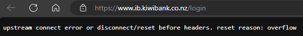 GavinBennett's tweet photo. @KiwibankNZ Any idea when internet banking will be back online? Or the app? https://t.co/ZBmiYNGizm