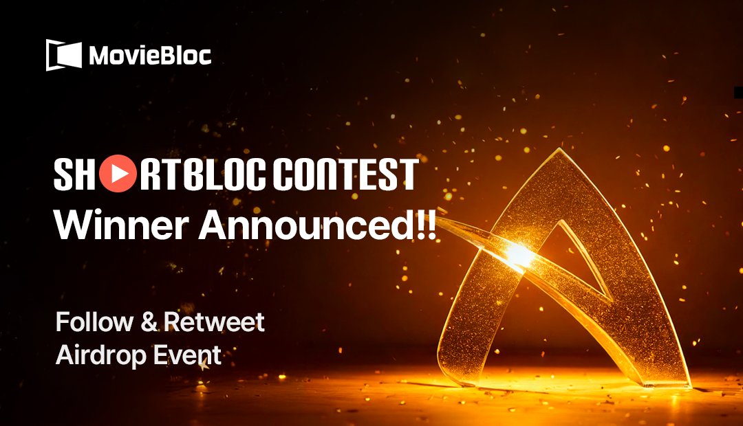 🎬 ShortBloc Contest  Winner Announced  Follow &amp; Retweet Airdrop Event! 🚀

🏆Rewards: 777 MBL per winner!

💰Total Reward Pool: 777,777 MBL

📅 Event ends: Oct 31st KST

Thank you to everyone who participated in the Short Bloc Contest voting!
To celebrate the ShortBloc Contest
