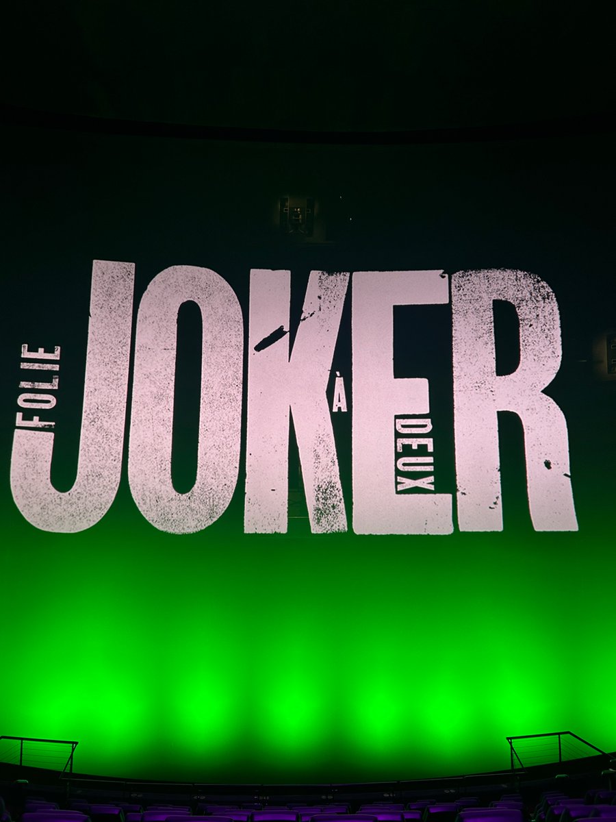 nomudaidai's tweet photo. IMAX70mm JOKER 2 
画作りと画質は語彙力失いますね、鳥肌たちました。インターステラーのときより明確にシーンごとにアスペクト比分かれていたので見やすかった。 https://t.co/TEoYhNwnNT