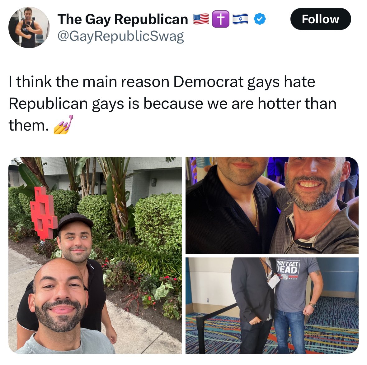 I promise you can walk into any Trader Joe’s here in SF and see at least 10 gays hotter than any of these people within the first 2 minutes