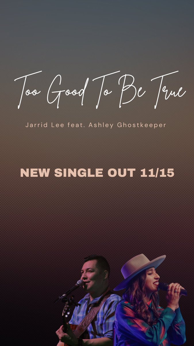 New song “Too Good To Be True” out Nov. 15!!! With <a href="/JarridLee3/">Jarrid Lee</a> #newmusic