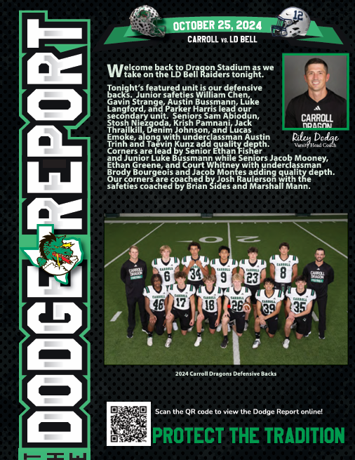 CABC (@cabcslc) on Twitter photo The Dodge Report Senior Night Edition Now available!
bit.ly/DodgeReportSen…
🐉Defensive Backfield
🏈Check out the District Rankings
🛍️ Grab your <a href="/thedragonden/">CABC Dragon Den</a> coupon
and take a minute to Thank Our Sponsors
⭐️<a href="/GrayWolfPromo/">Gray Wolf Promotions</a>
⭐️<a href="/tommypennington/">Tommy Pennington</a>
⭐️AC Pros
<a href="/CarrollDragonFB/">Southlake Carroll Football</a> The Dodge Report Senior Night Edition Now available!
bit.ly/DodgeReportSen…
🐉Defensive Backfield
🏈Check out the District Rankings
🛍️ Grab your <a href="/thedragonden/">CABC Dragon Den</a> coupon
and take a minute to Thank Our Sponsors
⭐️<a href="/GrayWolfPromo/">Gray Wolf Promotions</a>
⭐️<a href="/tommypennington/">Tommy Pennington</a>
⭐️AC Pros
<a href="/CarrollDragonFB/">Southlake Carroll Football</a>