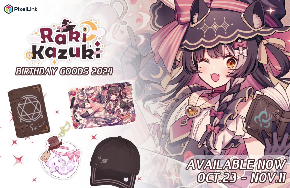 【🎉ANNOUNCEMENT🎉】

We hope you enjoyed Raki's birthday livestream! Please be sure to check out Raki Kazuki's Birthday Goods that are for SALE until November 11th!🎂

Get them before they are gone through the link below!

➡️merch.kawaentertainment.com/collections/ra…