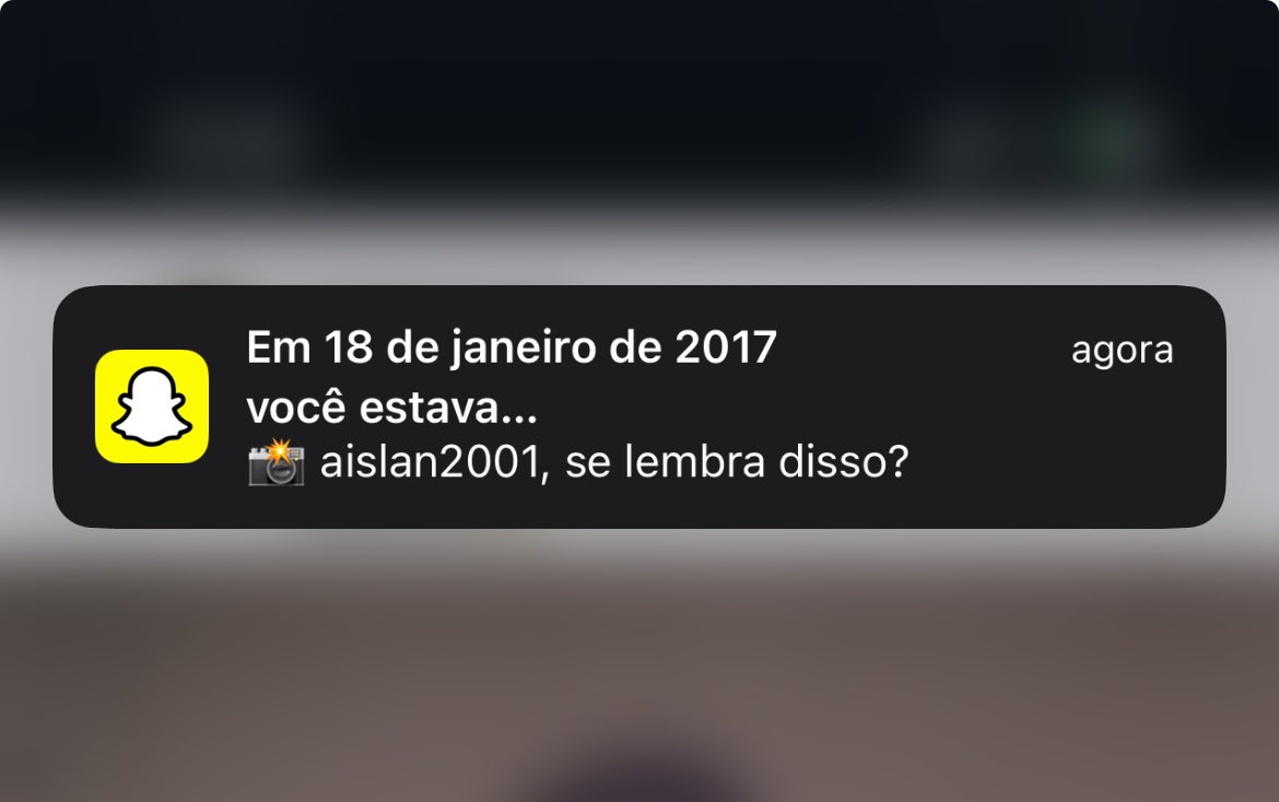 agb3003's tweet photo. CARAMBA SNAPCHAT EU NÃO QUERO SABER ONDE EU ESTAVA EM 18 DE JANEIRO DE 2017 https://t.co/LQk2goLeJ2