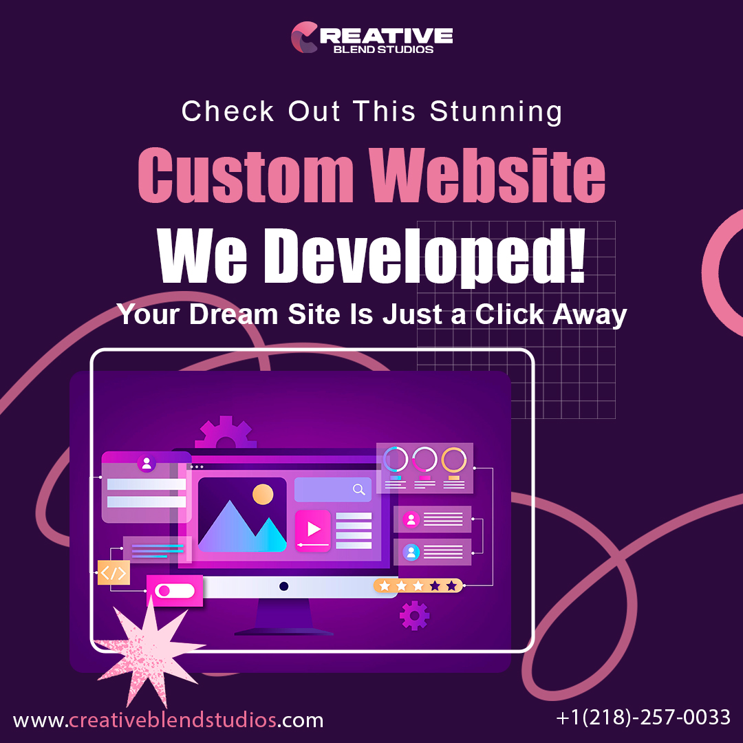 StudiosBlend's tweet photo. Your dream website is just a click away!

Check out the stunning custom websites we develop at Creative Blend Studios, designed to bring your vision to life and boost your online presence. Let’s create something extraordinary together!

Learn more: https://t.co/0LOHQR9Zgx https://t.co/Yv2Skhp441