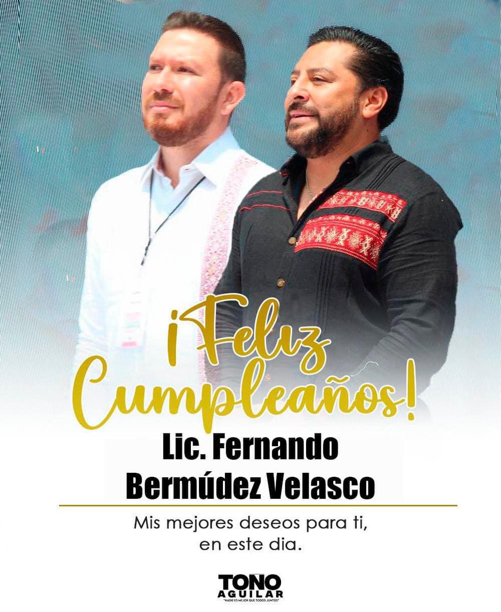AguilarmezaT's tweet photo. Muchas felicidades estimado Fernando Bermúdez, que Dios te brinde más años de vida, concediéndote mucha salud, inteligencia y sabiduría, para continuar sirviendo al pueblo de Chiapas con entrega y pasión. https://t.co/YzFlvYE70Z