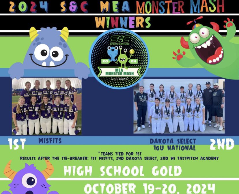 Finished up Fall Softball Season with a second place win at the S &amp; C Monster Mash Tourney. Rollin’ straight into wrestling season with nightly open mat sessions and extra time in the weight room! It’s go time! @TonyAustin_10 <a href="/CoachJohnnyHull/">Johnny Hull</a> <a href="/BakerWomensWR/">@BakerWomensWrestling</a> <a href="/ClarissaChun/">Clarissa Chun</a>