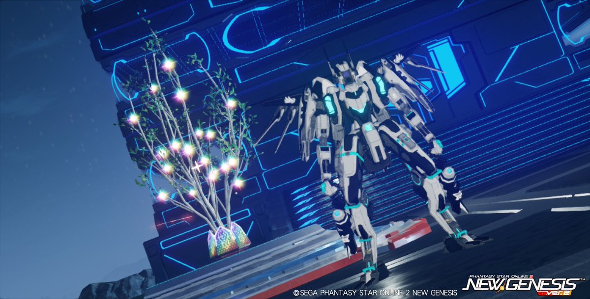 VShip4's tweet image. バニのクリスぺ(Ship4：101975 860051)のGPツリーが今日虹MAXだよ～ｂ
是非収穫と地下カタパルト飛んでみてね～＾＾
#PSO2NGS #キャストはいいぞ