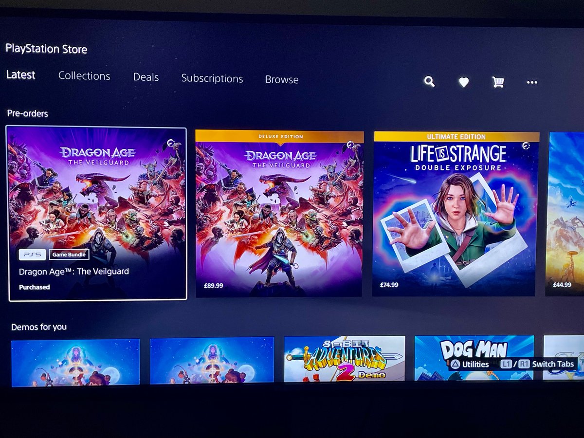 Dragon age the veilguard is currently the highest selling preorders on PSN store #DragonAgeTheVeilguard #DragonAge