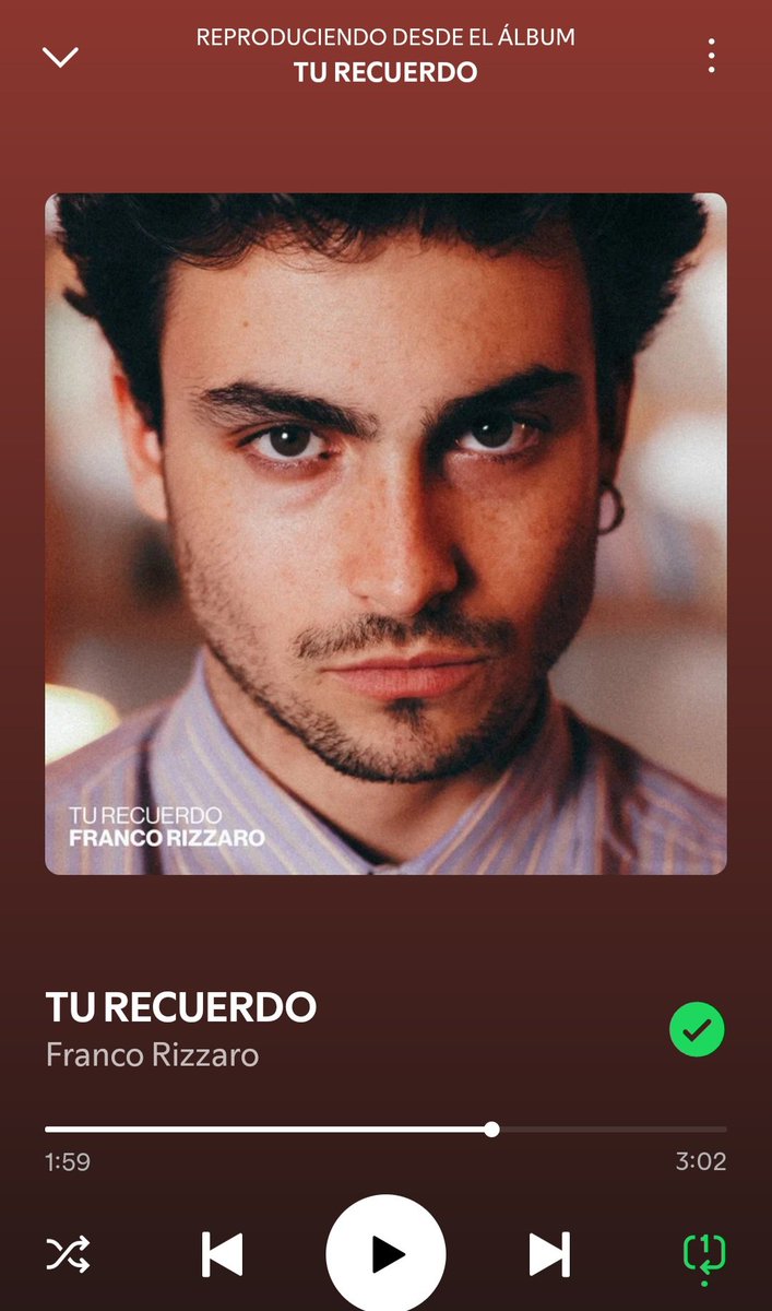 Fran_Vlaes's tweet photo. @franrizzaro 
AMIGOOO temazo "TU RECUERDO" te fuiste recontar mundial .
Felicitaciones posta hermosa la canción https://t.co/Phx7yZdplo