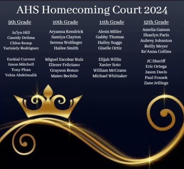 Congratulations to our 2024-25 Homecoming Court! 💙