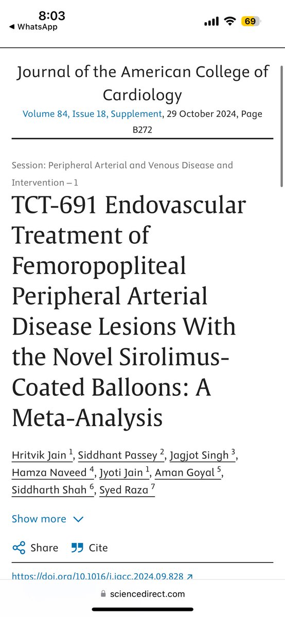 “Grateful for the incredible platform @TCT2024 and the inspiring cardio mentors I get to work with! Honored to contribute and share amazing, evolving work—plus, getting published in <a href="/JACCJournals/">JACC Journals</a> is always a bonus✨”