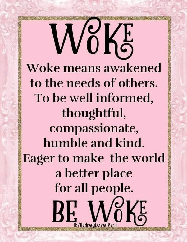 Golde64's tweet photo. @LakotaMan1 Keep encouraging everyone to be woke. https://t.co/AcvAUcF2n0