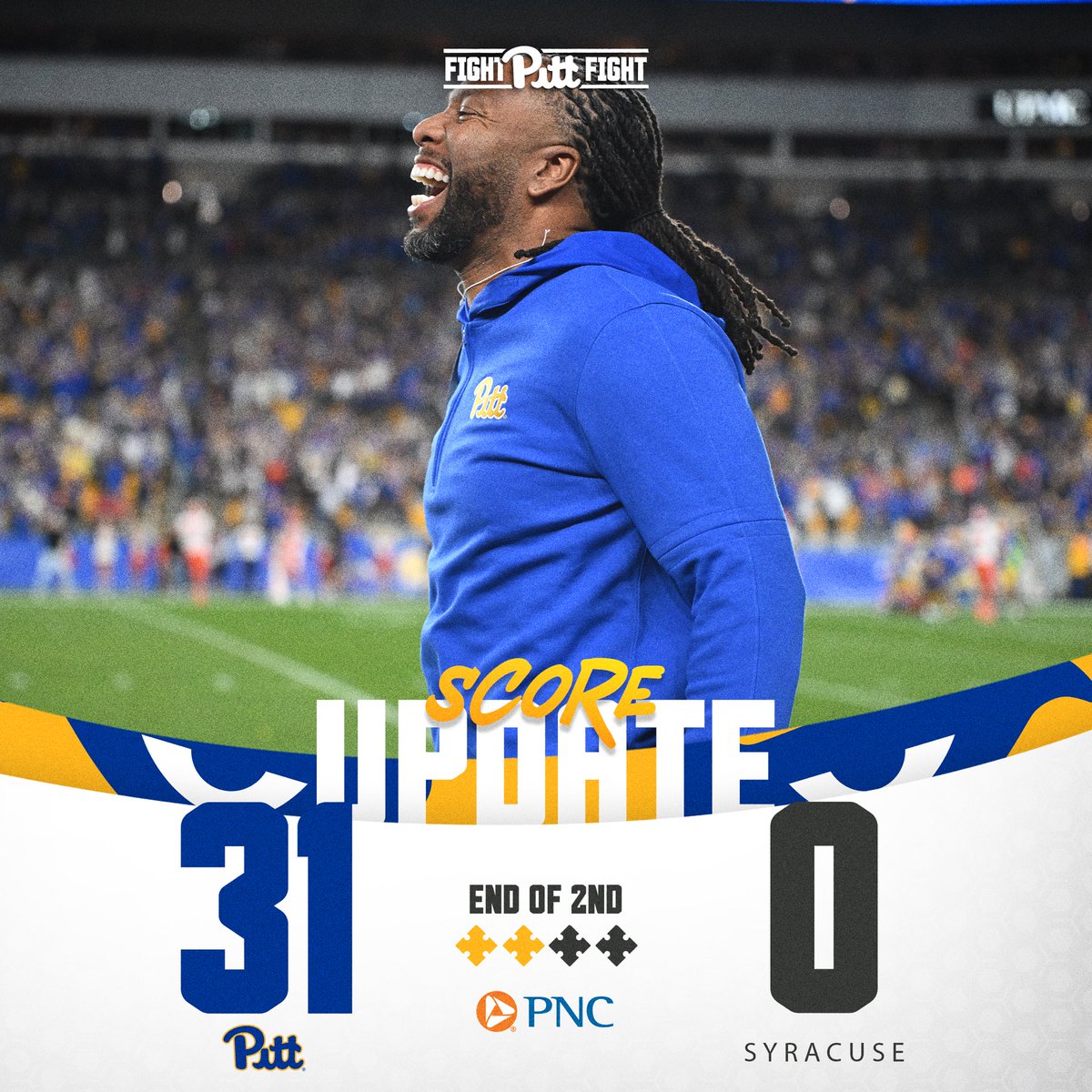 Pitt_FB's tweet image. IS EVERYONE HAVING A GOOD TIME!? 🗣️

#HailToPitt