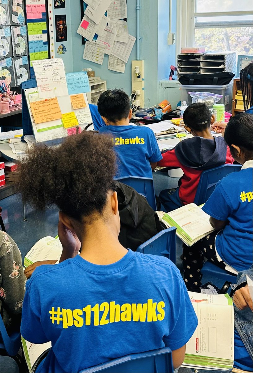 Our Hawks showed school pride by wearing their PS 112 shirts. Red Ribbon Spirit Week continues tomorrow with Physical Health Day. Come dressed in your favorite sports or team gear and get ready to Get-Fit! For more info, visit: ps112q.org <a href="/Ps112Q/">PS112Q</a> <a href="/nycdistrict30/">District 30</a>
