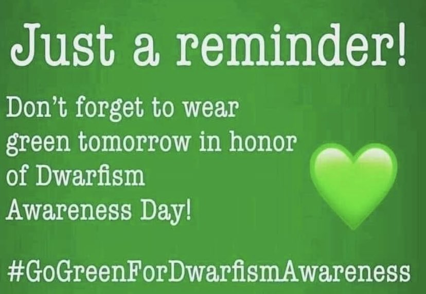 Oct. 25th is the day. Wear your green.