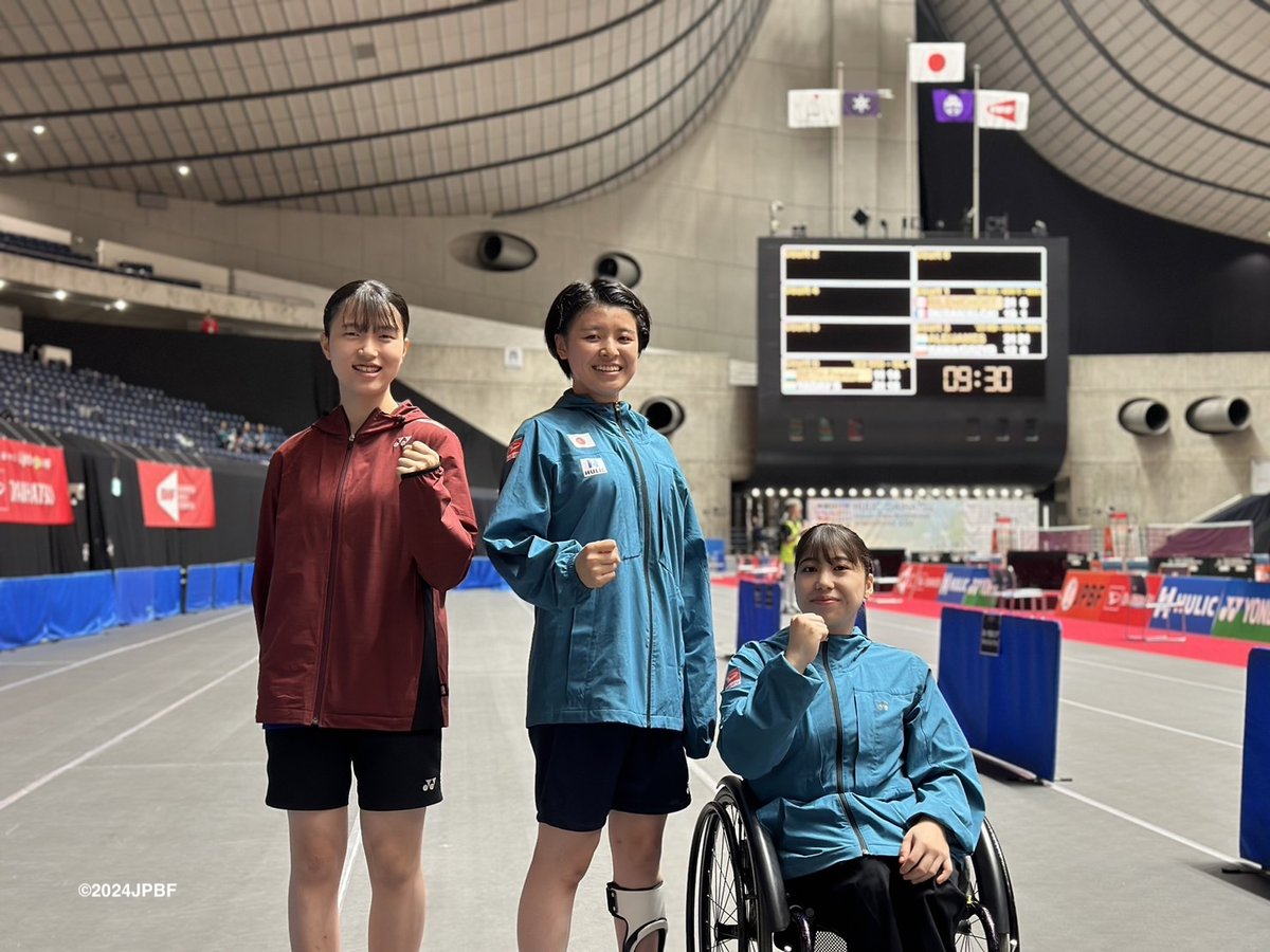 jpbf_parabad's tweet photo. ヒューリック・ダイハツJapanパラバドミントン国際大会2024🇯🇵
大会3日目
写真は、左からSL4 #中村鈴 選手、SL3 #武田佳乃 選手、WH1 #友寄星名 選手📷
ライブ配信▼
https://t.co/kOCV0mnABr@一般社団法人日本パラバド/featured
#パラバドミトン #parabadminton #パラバド #JPBI https://t.co/RmpoEMgpz3