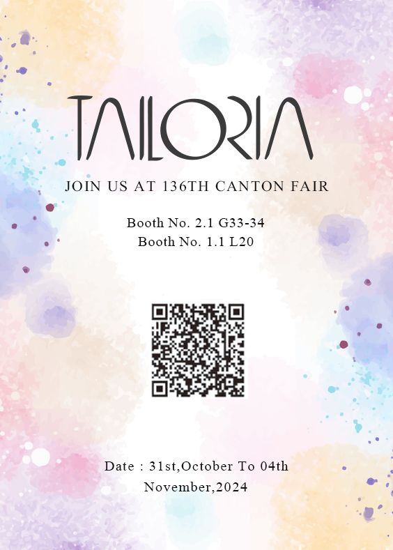 TailoriaD's tweet photo. Welcome to have a visit to our booth!We will attend The 136th Canton Fair from 30th, October to 4th ,November.
Booth NO.G33-34 at HALL 2.1
Booth NO.L20 at HALL 1.1
Email us for more: info@tailoria.com
Discover more at https://t.co/h4MXkjJDov. https://t.co/JKg5X9MS8l