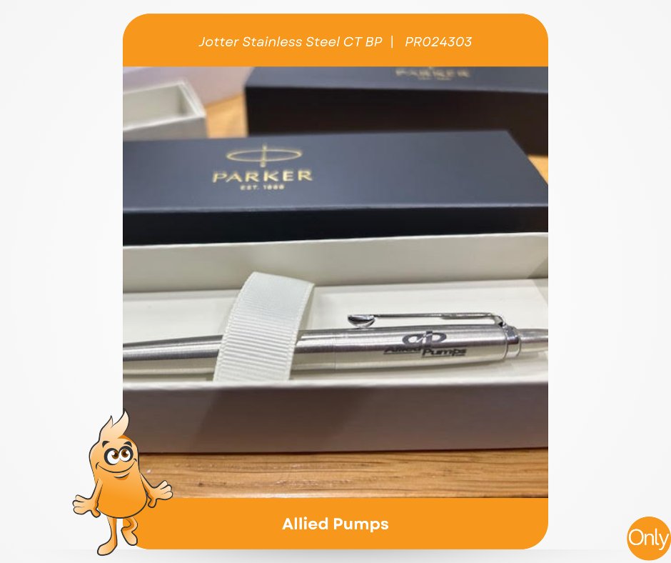 Check out these branded Parker Pens for Allied Pumps! 🙌 
We are thrilled to have made your experience seamless. Thank you for choosing us for your pen needs! 🖊️💼

Click the link to explore our shop for your customised Parker Pens: 
only.lc/ppjotter #CustomerFeedback