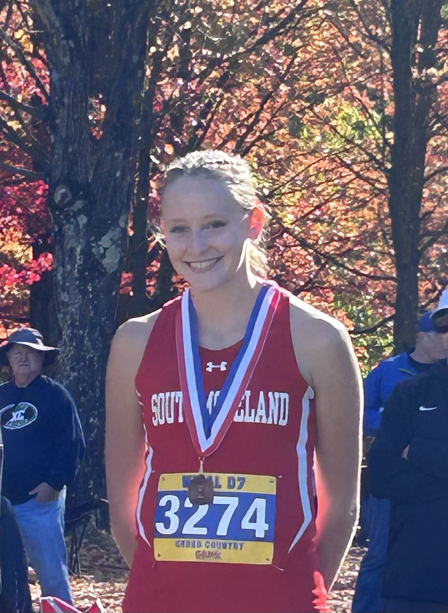 Congrats to Southmoreland Senior Lexi Ohler, as she finished 4th in the WPIAL Championships today in the 2A race! We are proud of you, Lexi! Good luck at states!!
<a href="/lexi_ohler/">Lexi Ohler</a> <a href="/SHSAthletics4U/">SHS Athletics</a>