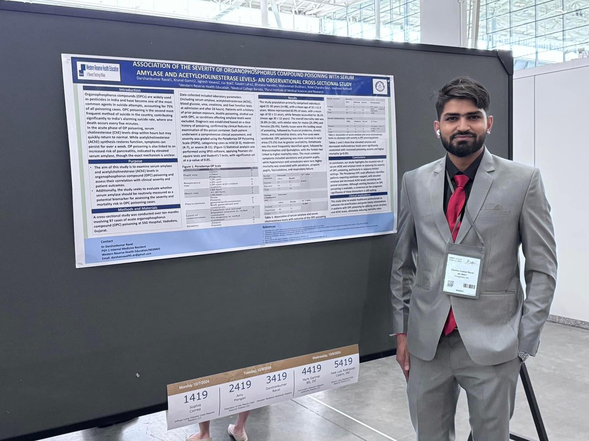 Our Internal Medicine residents -
Dr Naresh Kafle, Dr Amrit Lama, Dr Pratik Gyawali and Dr Darshankumar Raval
showcasing their research at Chest 2024  #CHEST2024 #americancollegeofchestphysicians
#westernreservehealtheducation
#internalmedicineresidency