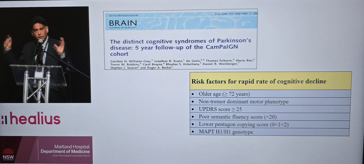 <a href="/KRayChaudhuri1/">K Ray Chaudhuri</a> master class on #Cholinergic subtype of #ParkinsonDisease &amp; the system changes impacting cognition-other non motor factors #HunterGeriatrics2024 #Freezing #IdiopathicConstipation #CamPaIGN <a href="/padmakumarc2/">Padma</a> <a href="/profsimonlewis/">Simon Lewis</a> <a href="/DrISubramanian/">Indu Subramanian</a>