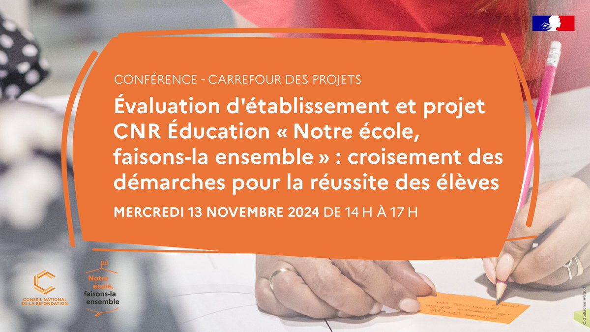 📅 Événement "Notre École, faisons-la ensemble" : rdv le 13 novembre dans vos Ateliers Canopé 09/30/31/34/46/48/82 pour un temps d'échange, avec la participation de <a href="/DanielAuverlot/">Daniel Auverlot</a> et en partenariat avec <a href="/cardie_tlse/">CARDIE de l'académie de Toulouse</a> et @cardieMontpell1 
👉 Inscriptions : shorturl.at/LPTS5