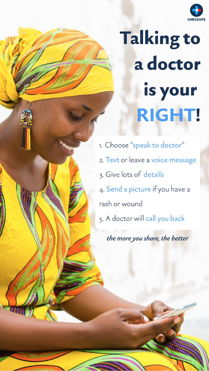 💬 Need to talk to a doctor? It’s your RIGHT! 💡 Just select 'speak to doctor', message us, share details, &amp; send a pic if necessary. We’ll get back to you ASAP! Your health matters! 💙👩🏾‍⚕️👨🏽‍⚕️ #HealthCareForAll #DoctorOnCall #PatientCare #StayHealthy  #Healthcarekenya