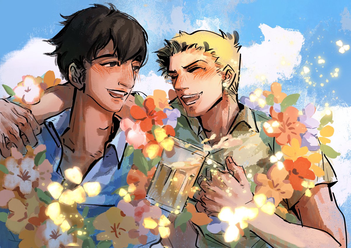 luclosee's tweet photo. 小情侣绝赞旅行中，重置一下旧图
 #ベルライ #bertrei #ライナー #reiner #AttackOnTitan #進撃の巨人 #AOT https://t.co/8yZKTVGD9y