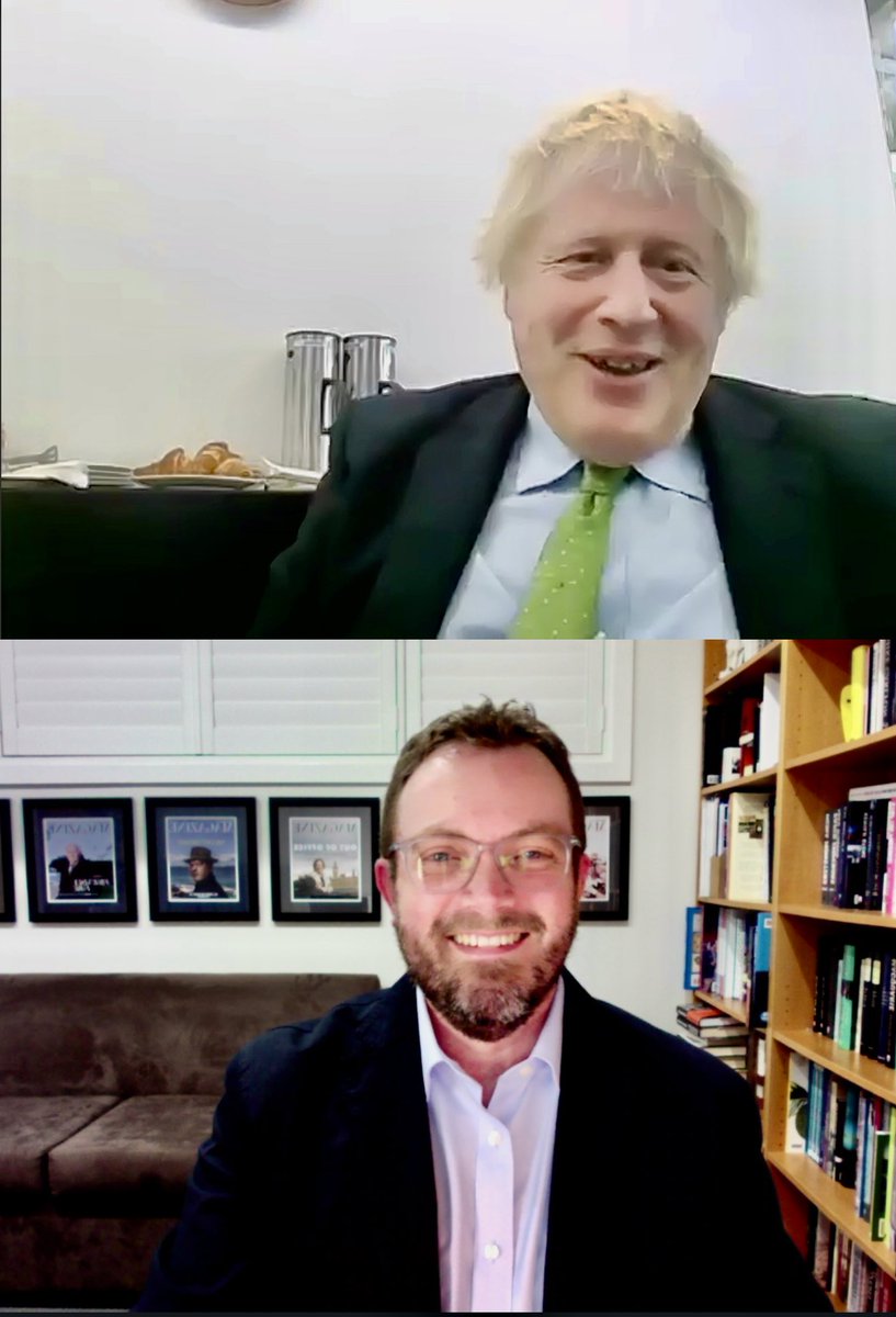 TroyBramston's tweet photo. Tony Blair last week and Boris Johnson this week! Check out my interview with the former UK PM, Foreign Secretary and London Mayor @australian Saturday. The interview was wild! #auspol #ukpolitics #buythepaper @HarperCollinsAU https://t.co/SgacbIDLek