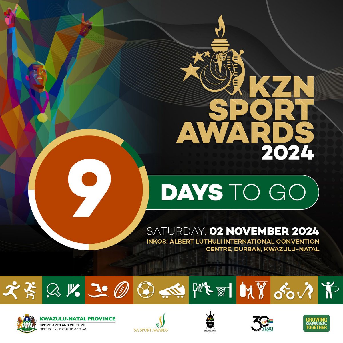 we've got the spirit, yes we do. we've got the spirit. how about you? We are in the spirit of the #KZNSportsAwards2024 with nine days to go ngabe iyozala nkomoni? ungakohlwa ukuVOTELA umphetha wezemidlalo okuhlaba umxwele ku33258 noma ngeQR code esithombeni somdlali omthandayo