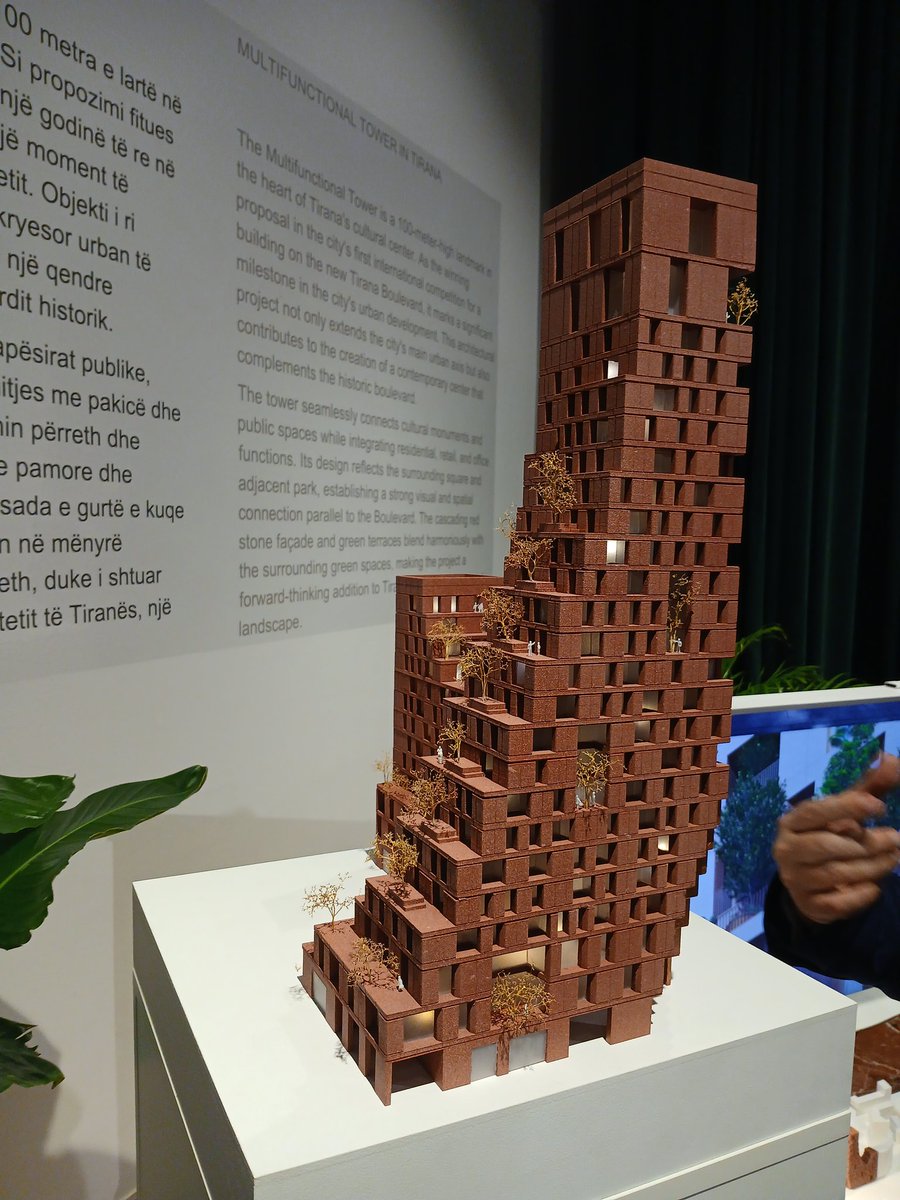 EnionQ's tweet photo. Nje kenaqesi te merrja pjese ne celjen e ekspozites se studios Chybik + Kristof Architects ne Kryeministri. Ku u paraqit nje shfaqe multimediale e punimeve te studios, perfshire edhe projekti i tyre me i ri ne Bulevardin e Ri te Tiranes. @chybikkristof #architects #Building https://t.co/tsEtrJEwpD