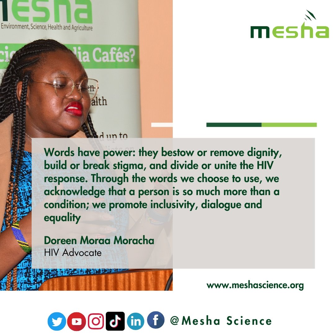 Words have power: they bestow or remove dignity, build or break stigma, and divide or unite the HIV response. Through the words we choose to use, we acknowledge that a person is so much more than a condition; we promote inclusivity, dialogue and equality ~ <a href="/D_Moraa/">Doreen🌎✈️</a> - HIV Advocate