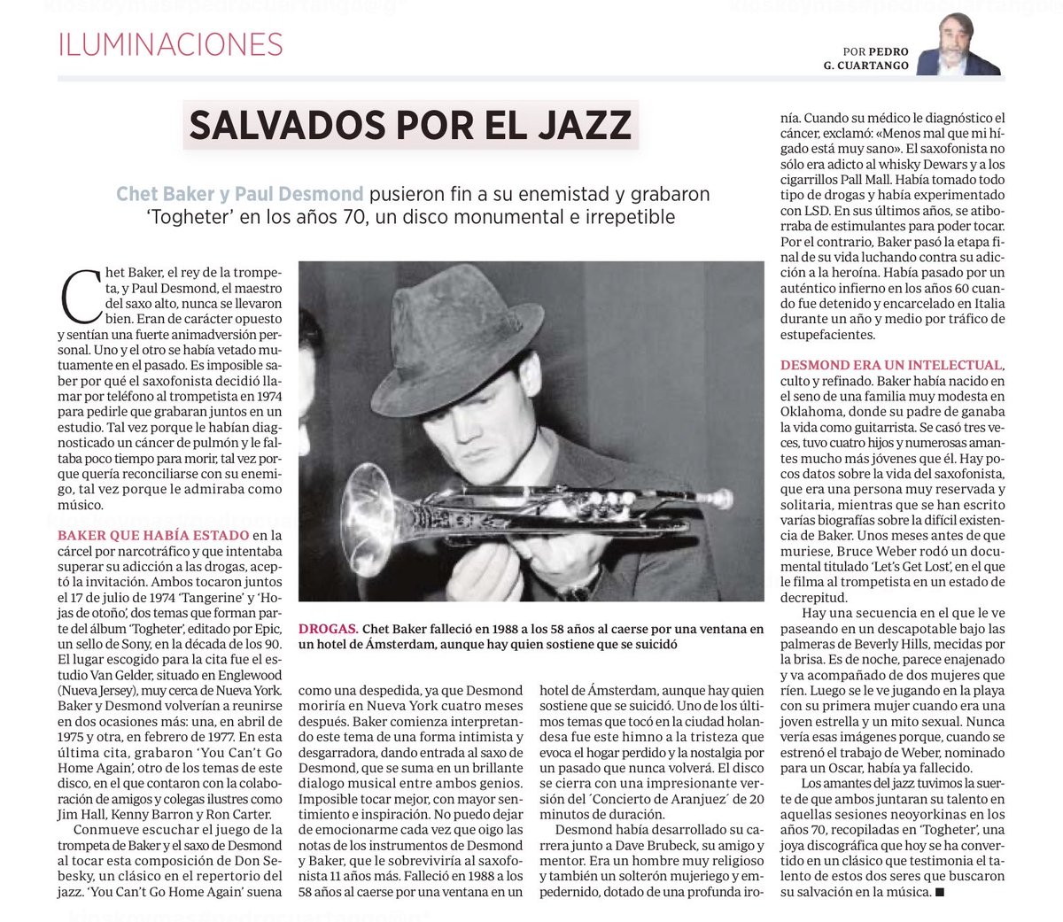 Siempre nos quedará Chet Baker