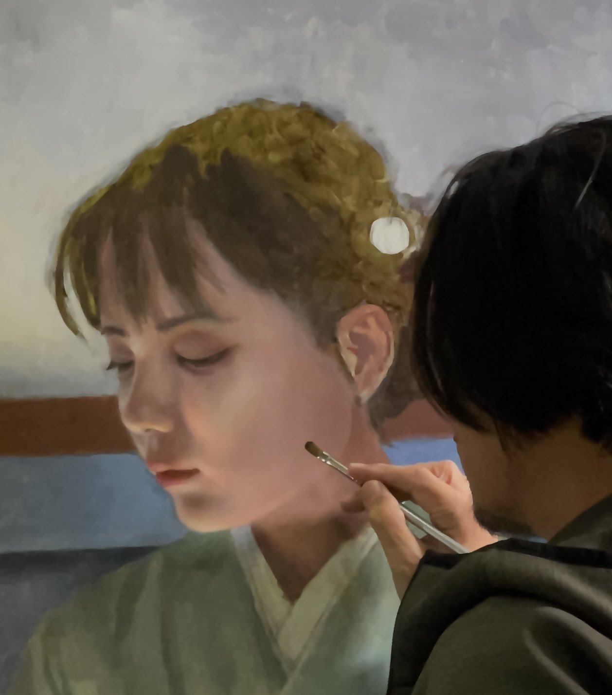 Susan Tolle 作　ビクトリアンハウス 水彩画 Modern Bijin-ga Artist,Illustrator Sioux