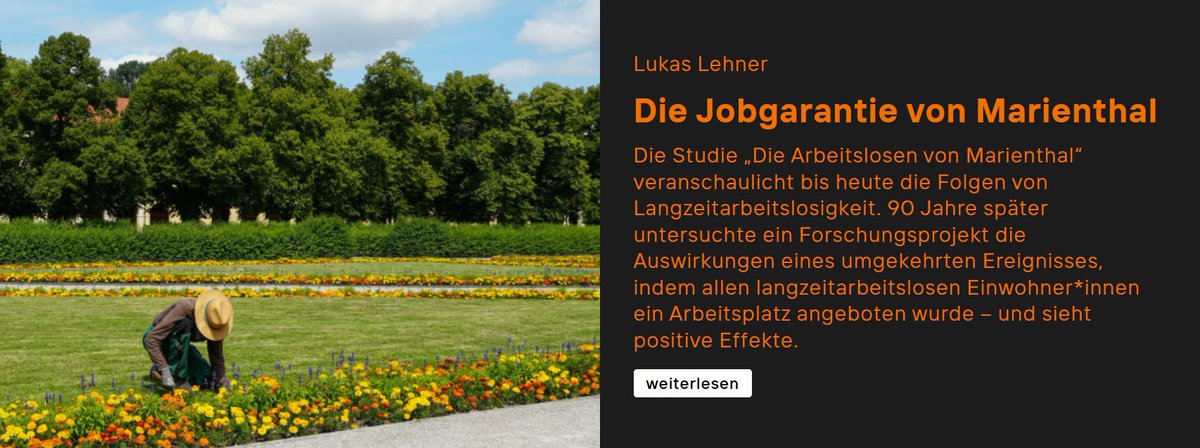 Lukas Lehner (@lukaslehner_) on Twitter photo Wie funktioniert die #Marienthal #Jobgarantie und was hat das Programm bewirkt?
Auf <a href="/difis_org/">DIFIS https://bsky.app/profile/difis.bsky.social</a> beschreibe ich die Wirkungsweise der Jobgarantie als neuer Baustein im Sozialstaat.
difis.org/blog/?blog=135
Danke für die Möglichkeit <a href="/FrankNullmeier/">Frank Nullmeier</a> und Johanna Ritter. Wie funktioniert die #Marienthal #Jobgarantie und was hat das Programm bewirkt?
Auf <a href="/difis_org/">DIFIS https://bsky.app/profile/difis.bsky.social</a> beschreibe ich die Wirkungsweise der Jobgarantie als neuer Baustein im Sozialstaat.
difis.org/blog/?blog=135
Danke für die Möglichkeit <a href="/FrankNullmeier/">Frank Nullmeier</a> und Johanna Ritter.