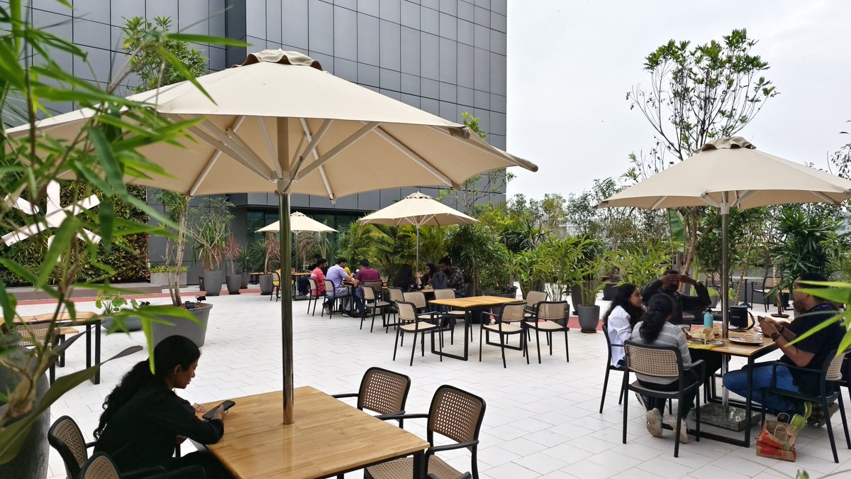 themathcompany's tweet photo. The terrace garden in our new home for intelligence is a fan favorite!
When designing our office, we knew we needed a space where our Mathemagicians could breathe fresh air and ideate in natural surroundings.
Swipe to take a look!
#MathCo #NewHomeforIntelligence #OfficeCorner https://t.co/aq6NtxwgZp