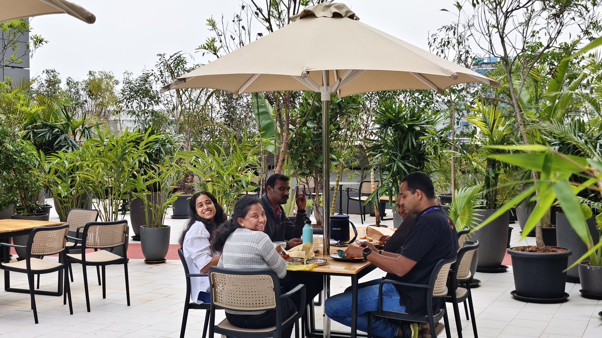 themathcompany's tweet photo. The terrace garden in our new home for intelligence is a fan favorite!
When designing our office, we knew we needed a space where our Mathemagicians could breathe fresh air and ideate in natural surroundings.
Swipe to take a look!
#MathCo #NewHomeforIntelligence #OfficeCorner https://t.co/aq6NtxwgZp