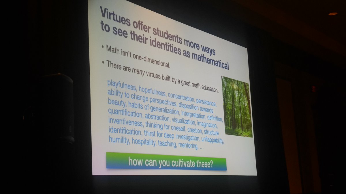 nwmathconf's tweet image. How can a focus on virtues shape your mathematical practice? Lots to think about after listening to the inspiring opening keynote for #NWmath2024 from @mathyawp. @BCAMT
