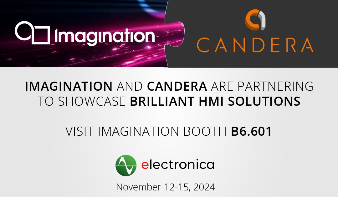Don’t miss the chance to visit booth B6.601 from our partner <a href="/ImaginationTech/">Imagination Technologies</a> and witness the future of HMI in action. Discover how Candera CGI Studio can elevate your HMI projects to the next level!