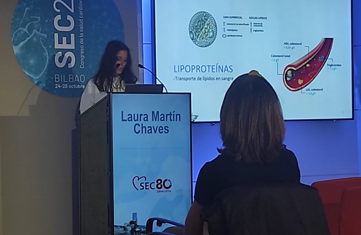 👏Gran trabajo de nuestra investigadora predoc Laura Martín: 'Apolipoproteínas en plasma de pacientes propuestos a cirugía cardiovascular: dimorfismo sexual y alteraciones asociadas con aneurisma aórtico torácico y válvula aórtica bicúspide'  #SEC24