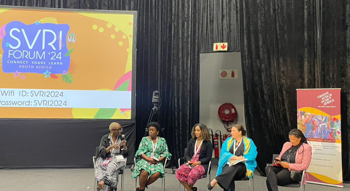 'Transformative Philanthropy is making sure we are not talking for people. It’s not charity but social justice.' 

Our conversation on 'Transformative Philanthropy for GBV Prevention &amp; Response across Africa' is currently on at @TheSVRI Forum.  

Join us at CTICC Hall 8.3 or